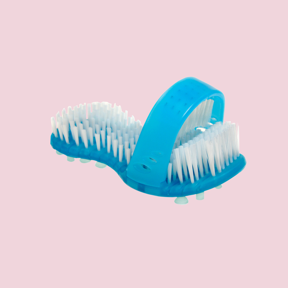 Sandale brosse lave pied bleue Showersandal