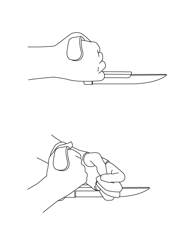 Adapté pour une utilisation à deux mains